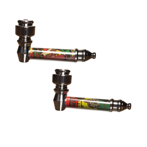 Arsenal Pipes - Metal Pipe w/Screens - Rasta Leaf