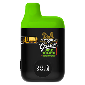 Claybourne - Gassers Super Sour Apple Liquid Diamonds AIO - Sativa - 0.95g