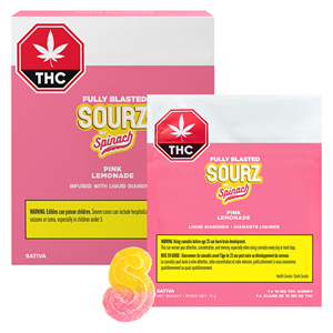 SOURZ by Spinach® - Fully Blasted Pink Lemonade Gummies - Sativa - 10x1 Pack