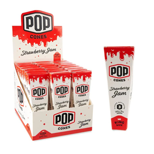 POP Cones - King Size 3pk - Strawberry Jam