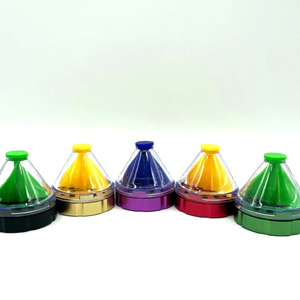 Funnel Cone Grinder with Metal Cover - assorted colours
